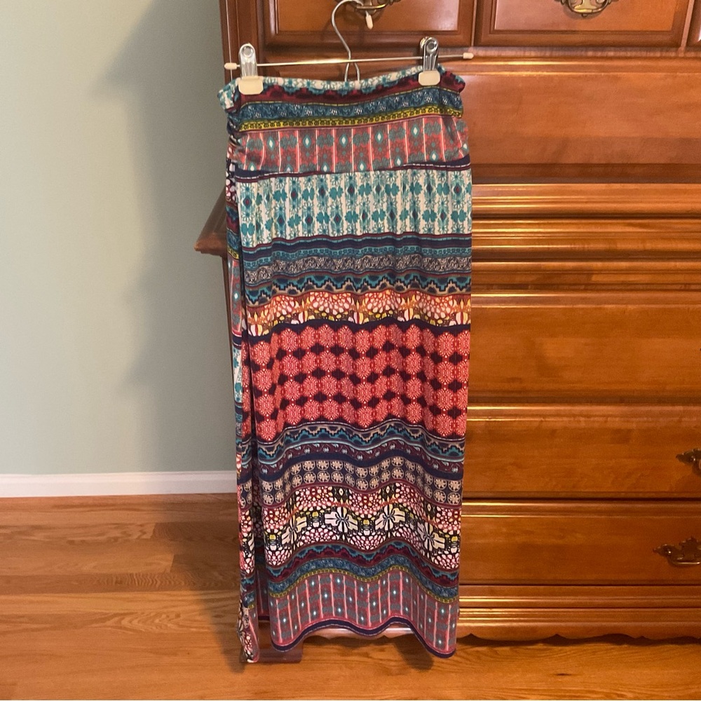 Joe Benbasset Multi Color Patterned Women's Maxi Skirt